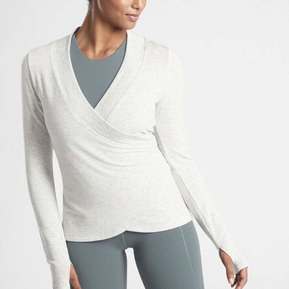 Athleta Coaster Poise Dance Wrap Sweatshirt